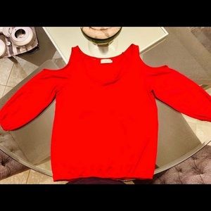 Women’s Cold Shoulder 3/4 Sleeve Top